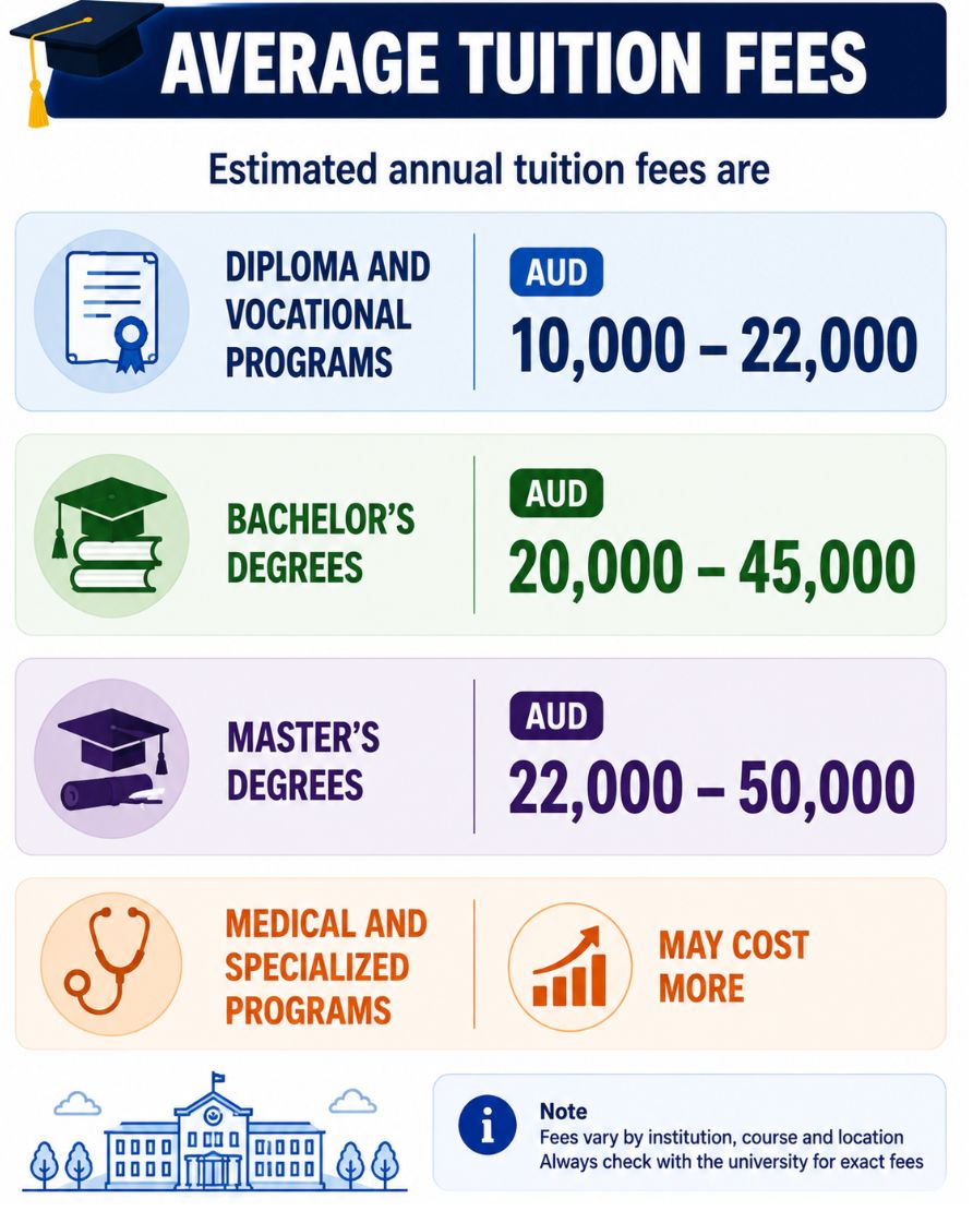 fees for australia